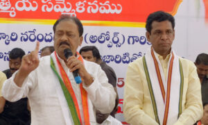 Congress leaders urge graduates to elect Narender Reddy in MLC Polls