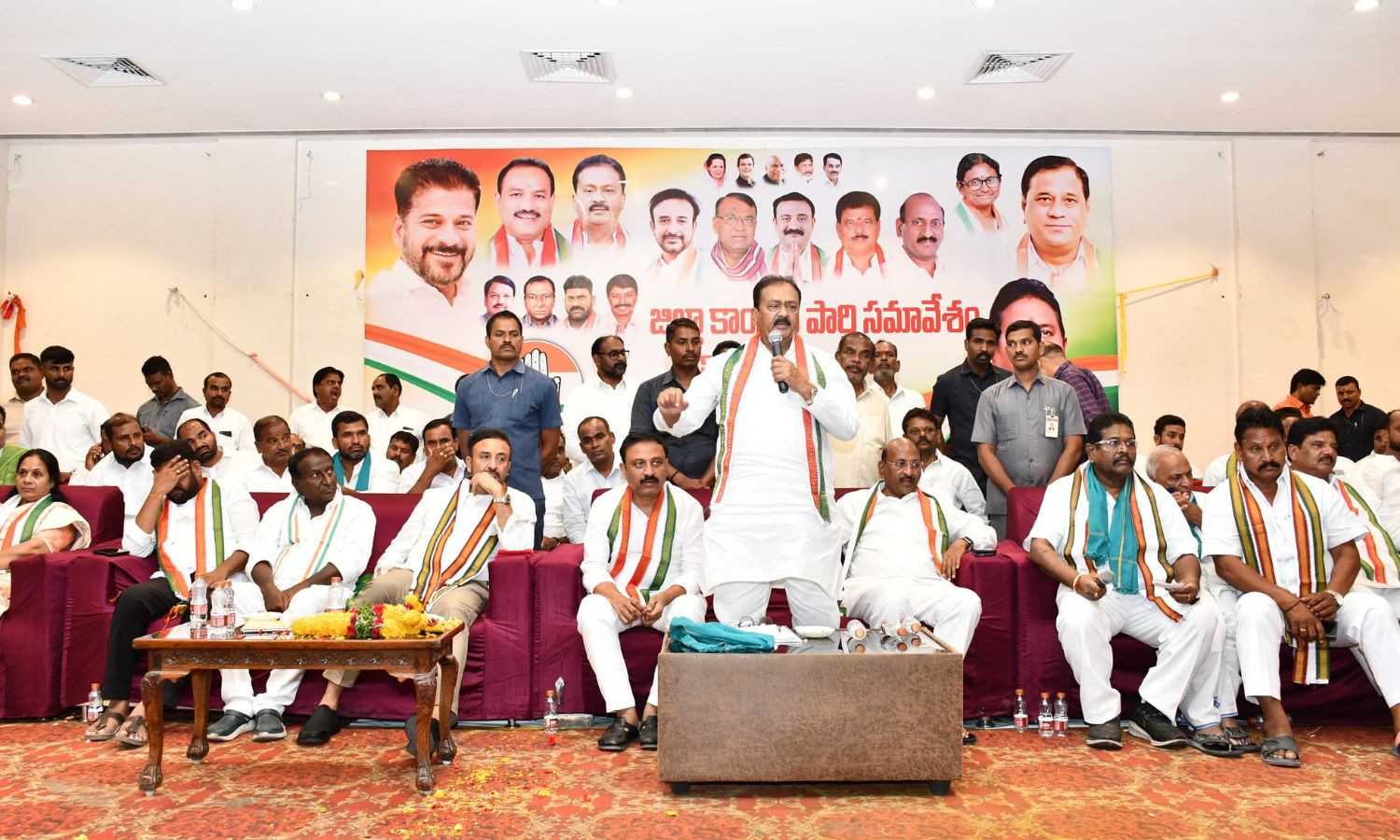 Shabbir Ali addresses ‘Jai Bapu, Jai Bheem, Jai Samvidhan’ campaign in Kamareddy