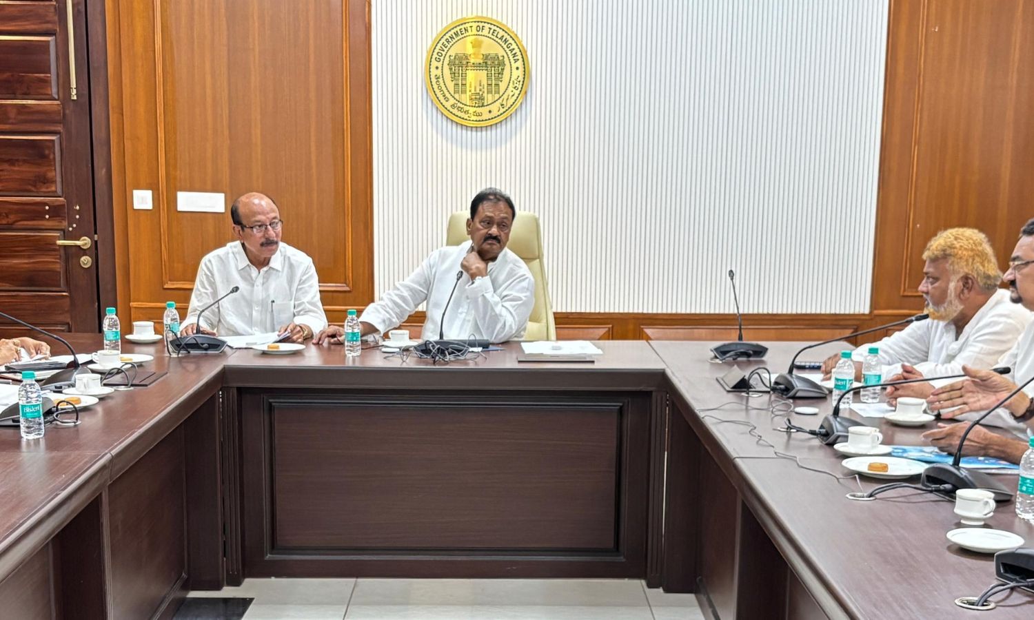 Shabbir Ali reviews plans to renovate Urdu Medium Girls' Junior College in Nizamabad.
