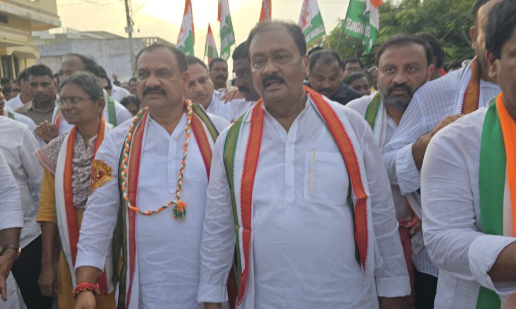 Shabbir Ali distributes new ration cards and launches ₹7 crore infrastructure works in Kamareddy.