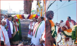 Indira Gandhi statue Kamareddy