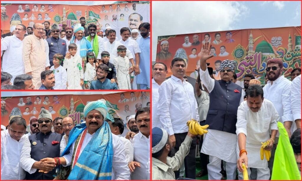Shabbir Ali calls for unity, protection of Ganga-Jamuni culture at Milad celebrations in Nizamabad